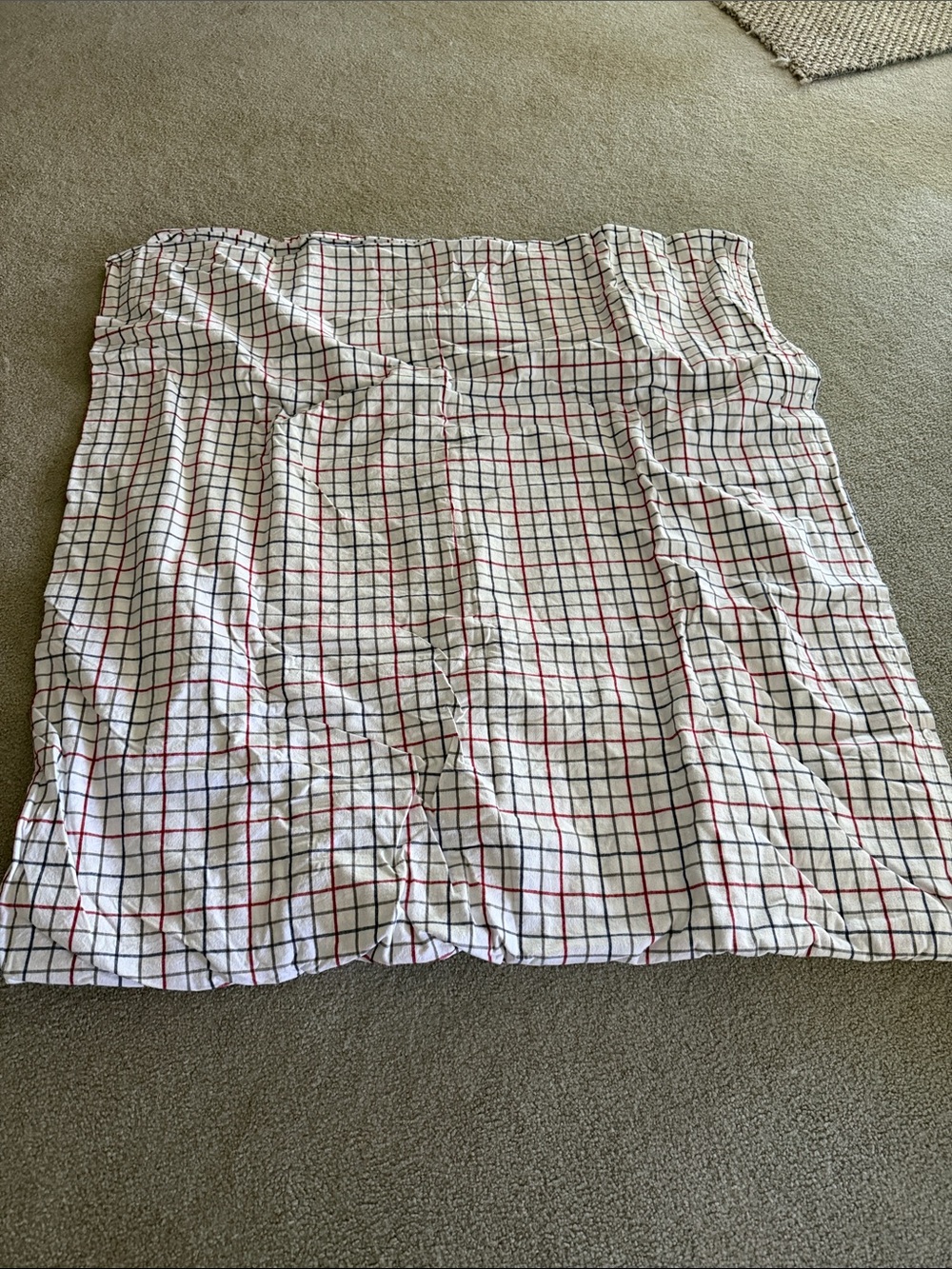 Garnet Hill Plaid Flannel Duvet Cover King